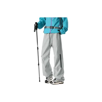 ZWWWZ Casual Pants Unisex Light Gray