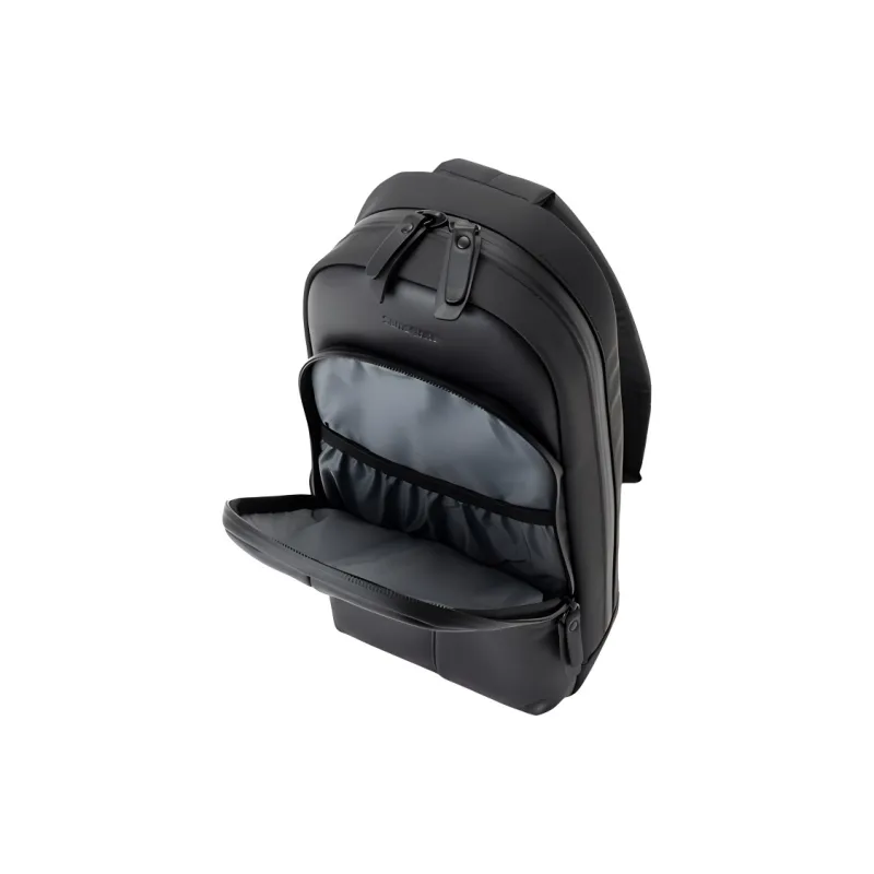 SAMSONITE Leather Sling Bags Crossbody Bags Unisex Black-3