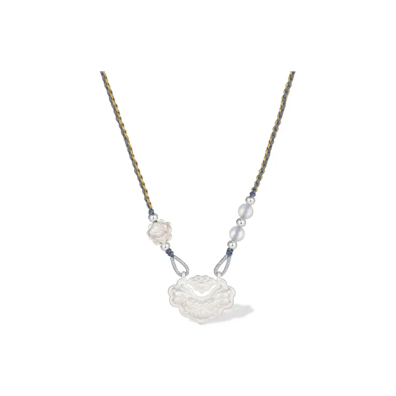 UX S999 Fine Silver Sterling Silver Necklaces Unisex-0