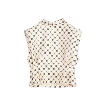 Lanvin All-Over Printed Sleeveless Top