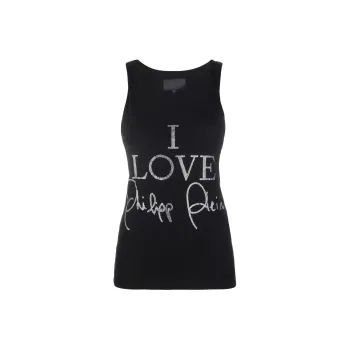 PHILIPP PLEIN Crystal embellished Tank Top