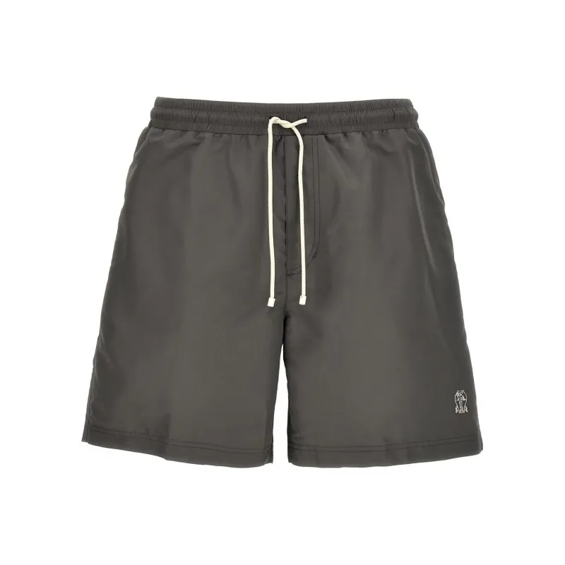 Brunello Cucinelli Swimming Shorts Men's Gray-0