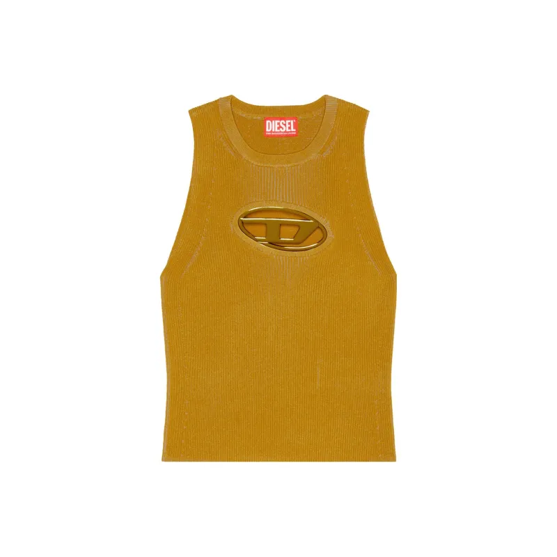 DIESEL Tank Tops Women's Yellow-0