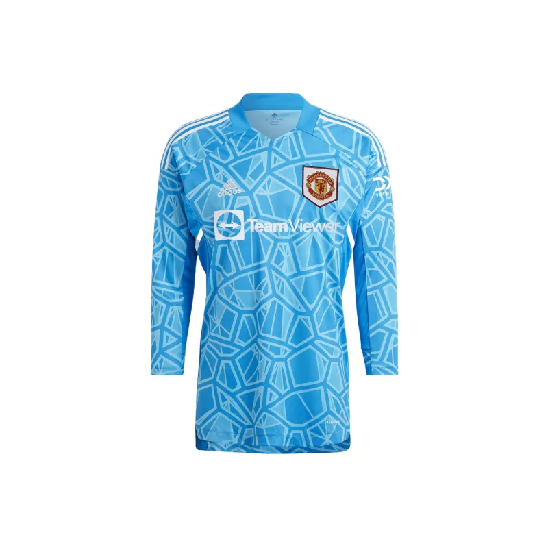 Adidas MANCHESTER UNITED THEATRE OF DREAMS Soccer Jerseys Men Blue-0