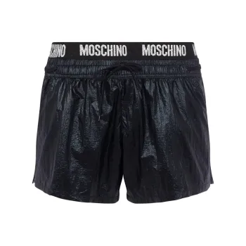 MOSCHINO Logo waist Swim Shorts