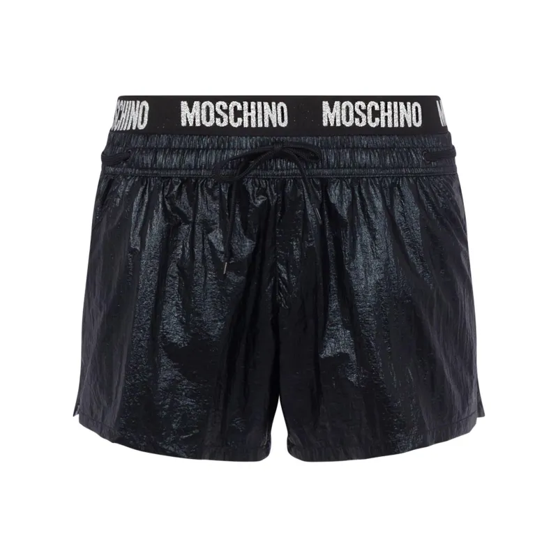 MOSCHINO Logo waist Swim Shorts-0