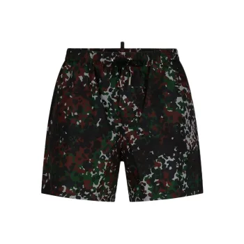 DSQUARED 2 Goth Boxer Midi Casual Shorts Men's Multicolor