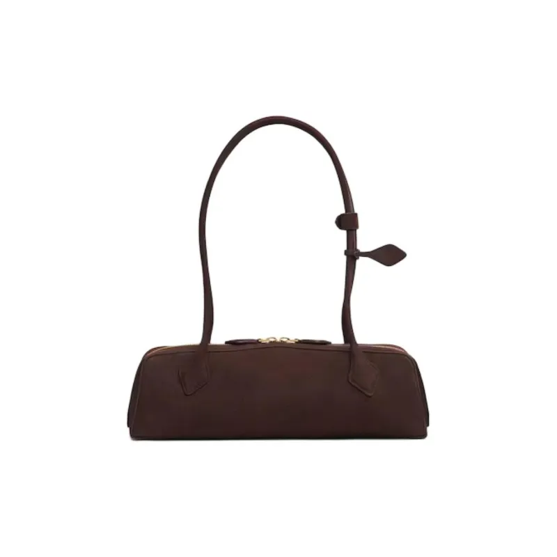 Alaia Calfskin Handbag, Shoulder Bag Medium Size Women's Gold Brown-2