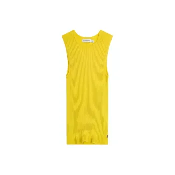 CALVIN KLEIN Tank Top Women's Neon Yellow
