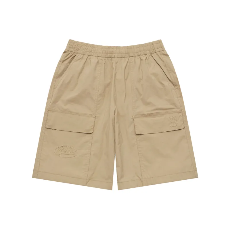 MLB Preppy Style Collection Basic Boston Red Sox SS25 Cargo Shorts Unisex Khaki-0