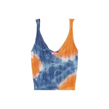 DIESEL M Mila Cable knit Crop Top
