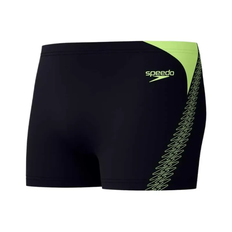 Speedo HyperBoom Splice Swimming Shorts Men's Black Green-2