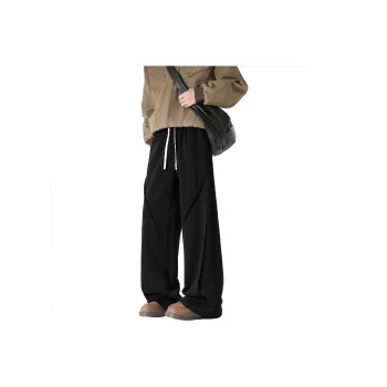YOUSHIQI Casual Pants Unisex Black