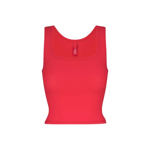 SKIMS Tank Tops Women's RED MULTI/Red