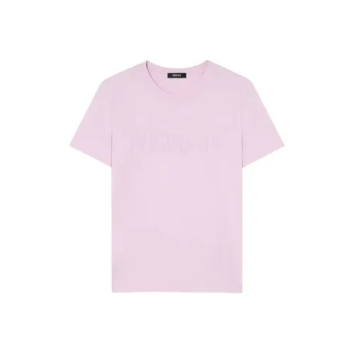 VERSACE Logo Appliqué Crewneck T Shirt