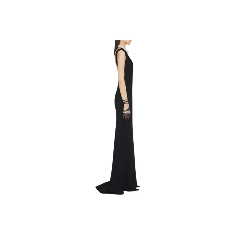 Givenchy Slip Dresses Women's Black-4