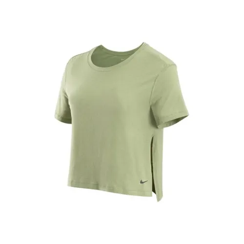 Nike Yoga Dri FIT Women's Top Olive Green