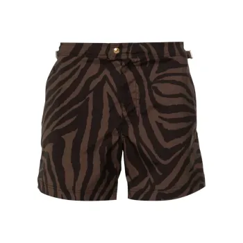 TOM FORD Zebra Print Swim Shorts