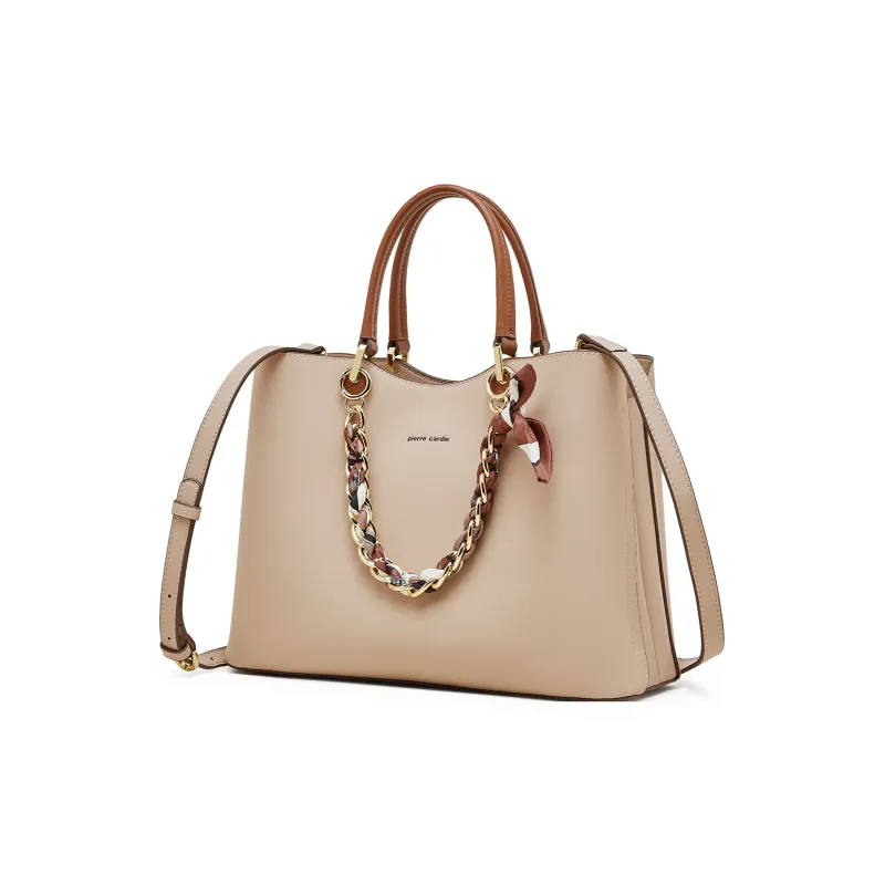 PIERRE CARDIN Split Cow Leather Shoulder Bag, Crossbody Bag, Handbag Regular Women's Multicolor-6