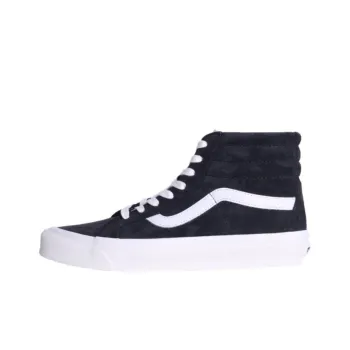 Vans Sk8 Hi Anti Slip Wear Resistant High Top Skateboard Shoes Unisex Black White