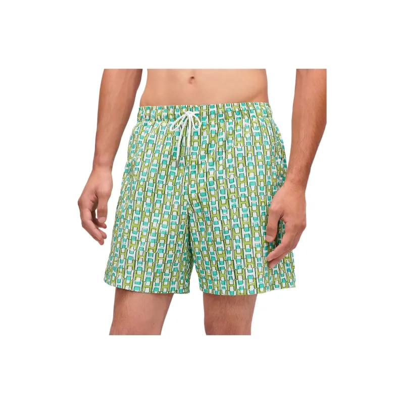 HERMES SS25 Beach Shorts Men's Green-0