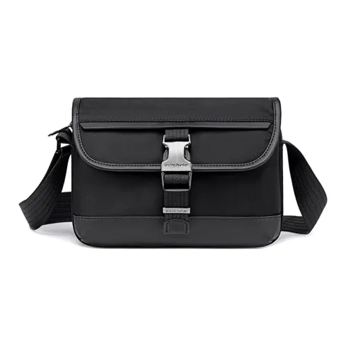 ARCTIC HUNTER Nylon Shoulder Bag, Crossbody Bag Men's Black/Khaki
