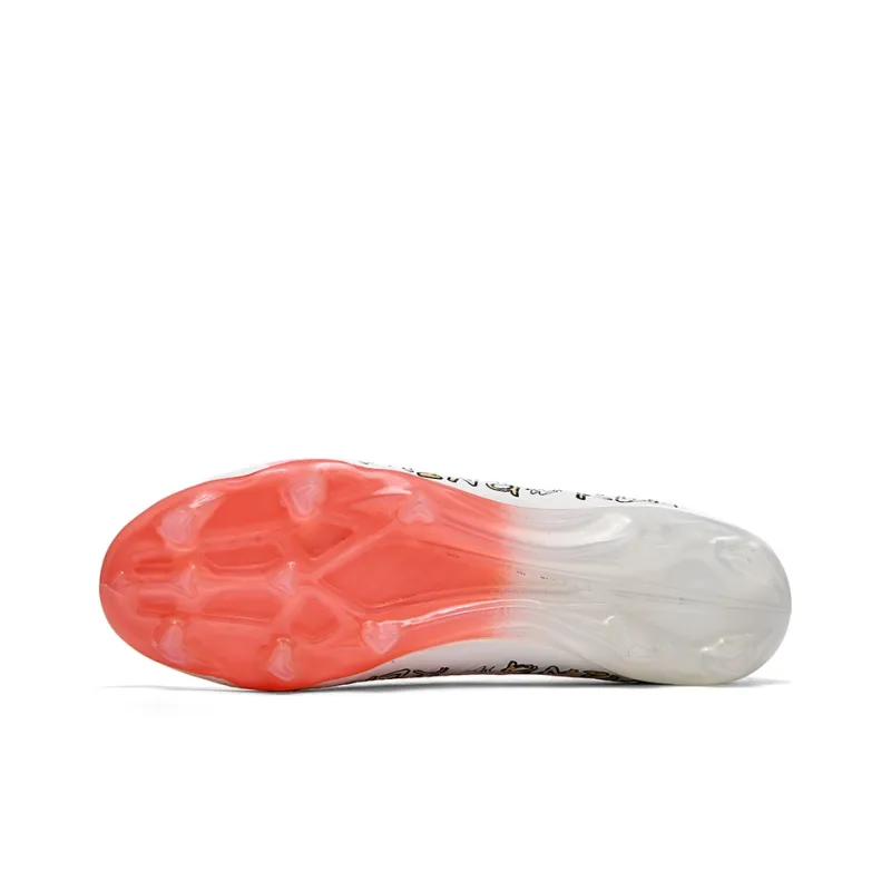 Binary Soccer Shoes Unisex High Top Pink-4