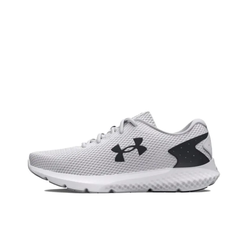 Under Armour Charged Rogue 3 Anti Slip Wear Resistant Low Top Running Shoes Men's White-0
