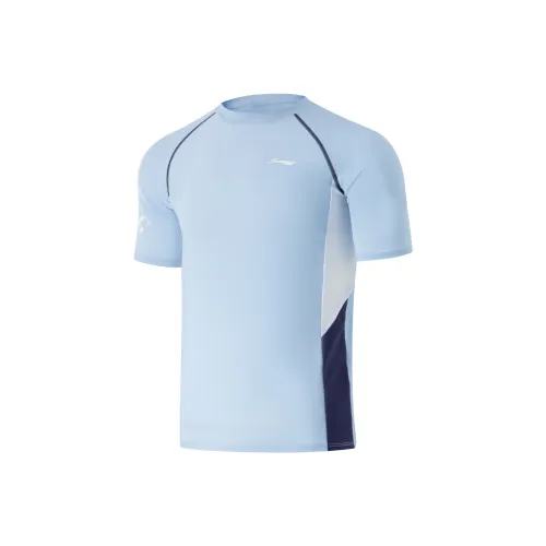 LiNing Swimming Series Men'swimwear Men's Glacier Blue/Deep Plate Blue