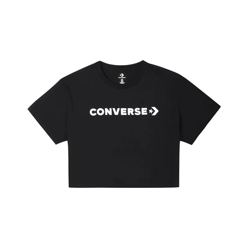 Converse Crop Top Women's Black-0