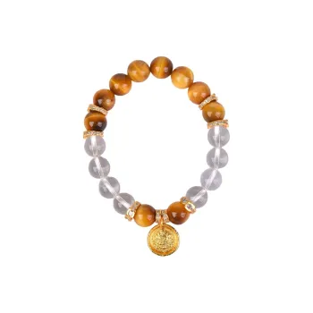 IOEKO Natural Tiger's Eye Stone Bracelets Women's