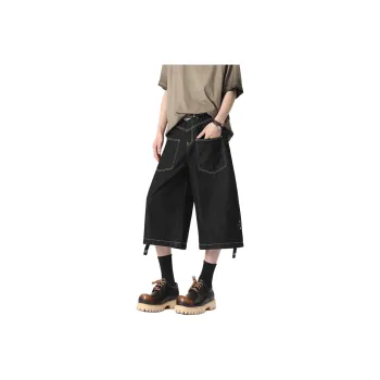 Universal Templates Denim Shorts Unisex Original Denim Black