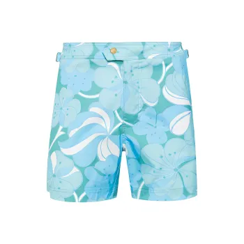 TOM FORD Psychedelic Floral Print Swim Shorts