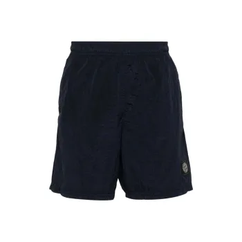 STONE ISLAND Compass Crinkled Shorts