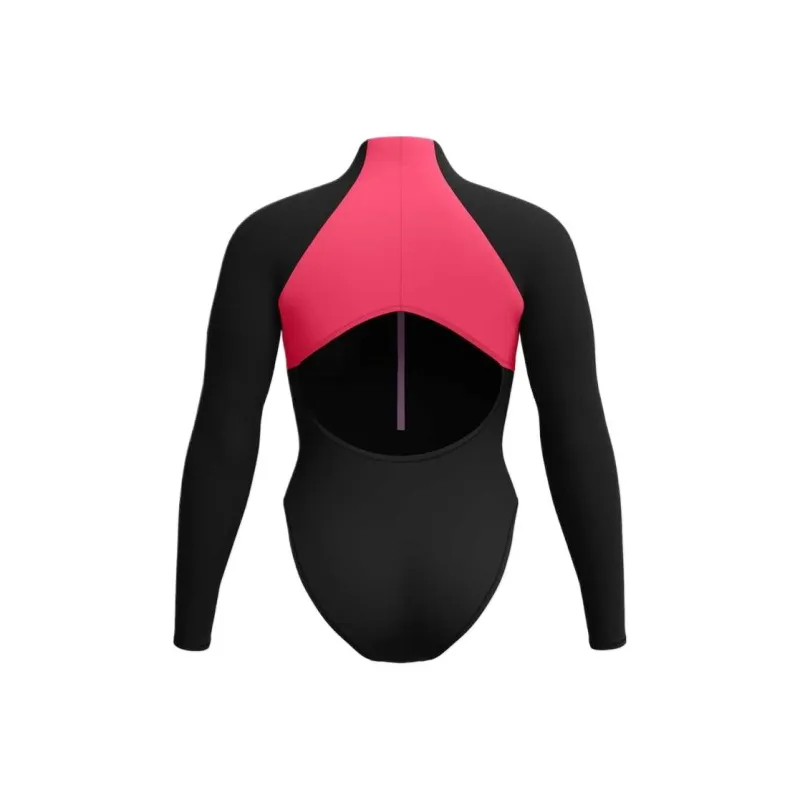 Speedo ColourblockLongSleeveZipSwimsuit One piece Swimsuit Women's Raspberry Fill-1