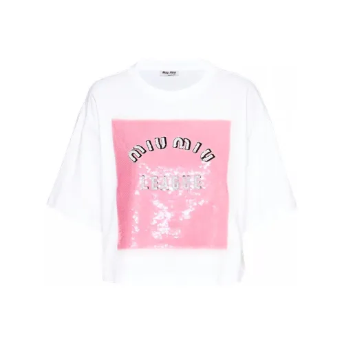 MIU MIU SS22 T Shirt Women's White