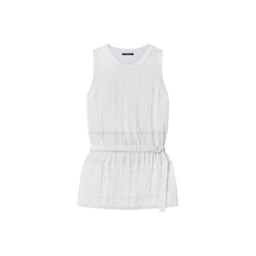 LOUIS VUITTON New Quarterly Products Of LV Tank Tops Women's White