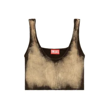 DIESEL M Deidra Bleached effect Crop Top