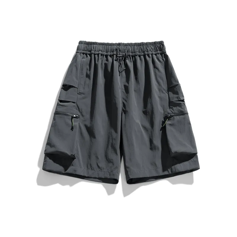 GROW DATE Cargo Shorts Unisex Army Green-12