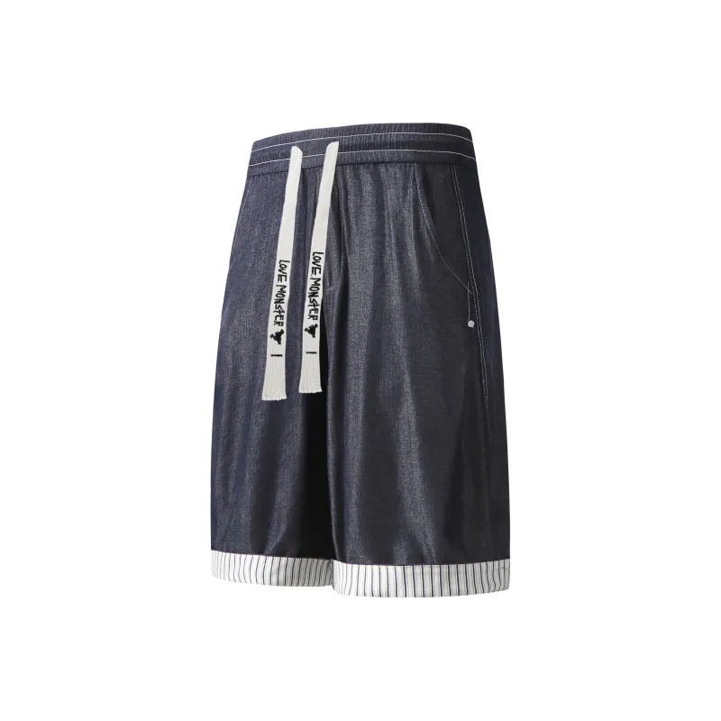 Love Monster Denim Shorts Unisex-0