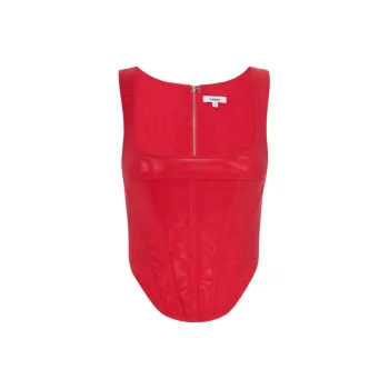 Miaou CAMPBELL CORSET Tank Tops Women's Scarlet