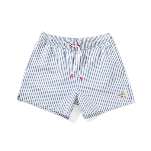 GAILANG Beach Shorts Men's Blue White Stripes
