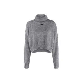 PALM ANGELS FW21 Loose Fit Sweater Women's Gray