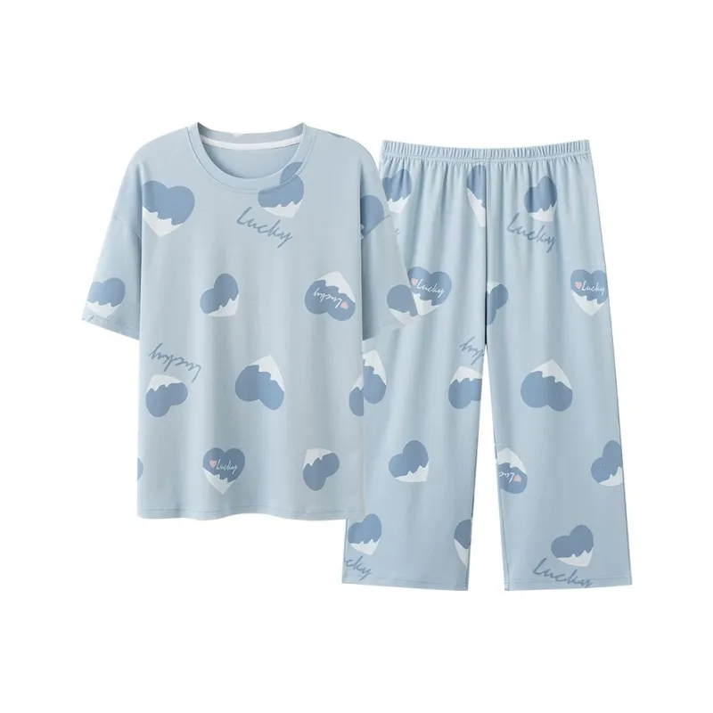 FENTENGCARE Pajama Set Women's Sky Blue-0