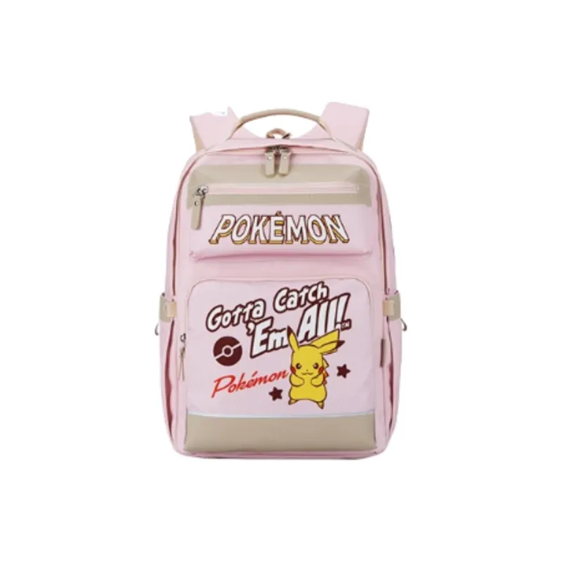KALA·Y Pokémon Collaboration Fabric Student Bag Unisex Lavender/Navy Blue/Ivy Green/Cherry Blossom Pink/Black Gold-21