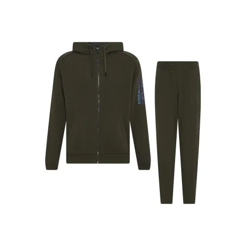 EMPORIO ARMANI EA7 FW23 Casual Sportswear Men's Green
