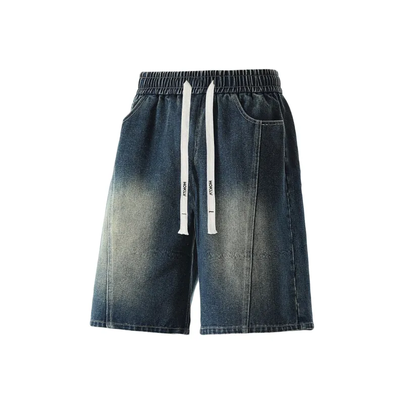 HOKLV Denim Shorts Unisex-0