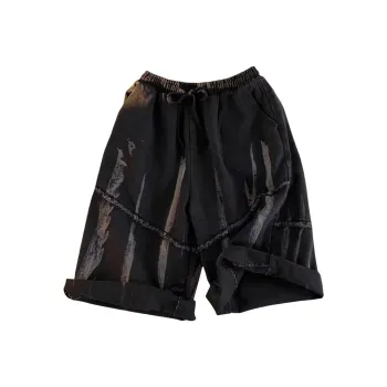 F·dragon Denim Shorts Unisex Black