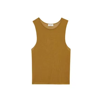 SAINT LAURENT Sleeveless Cropped Tank Top