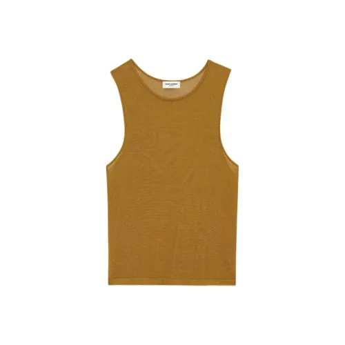 SAINT LAURENT Sleeveless Cropped Tank Top